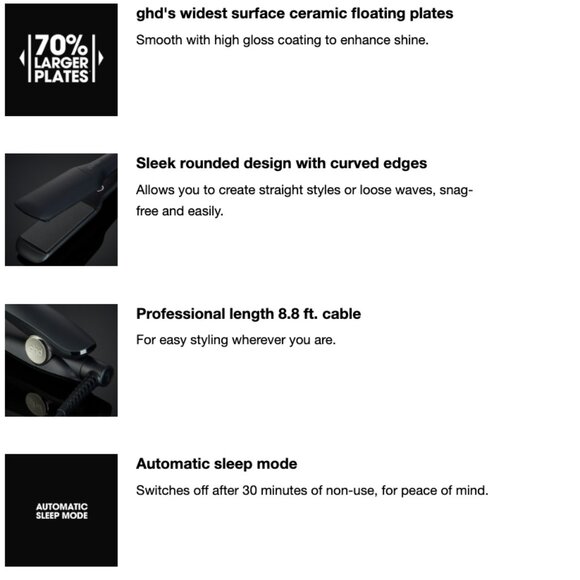 ghd Wide Flat Iron (2 inch plate) Black $299.00 - Picture 6 of 7